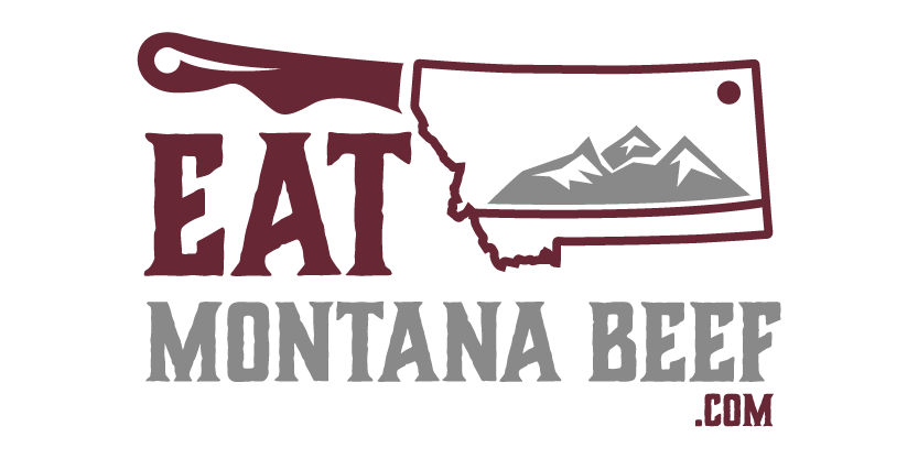 Logo knife with mountains for a beef company.